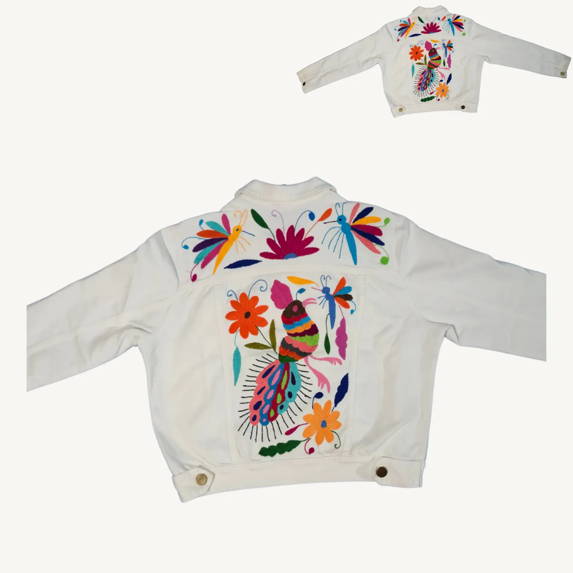 [VA - CHA - TEN - BLA - 2508 - 007] Chamarra Mezclilla Tenango Blanca