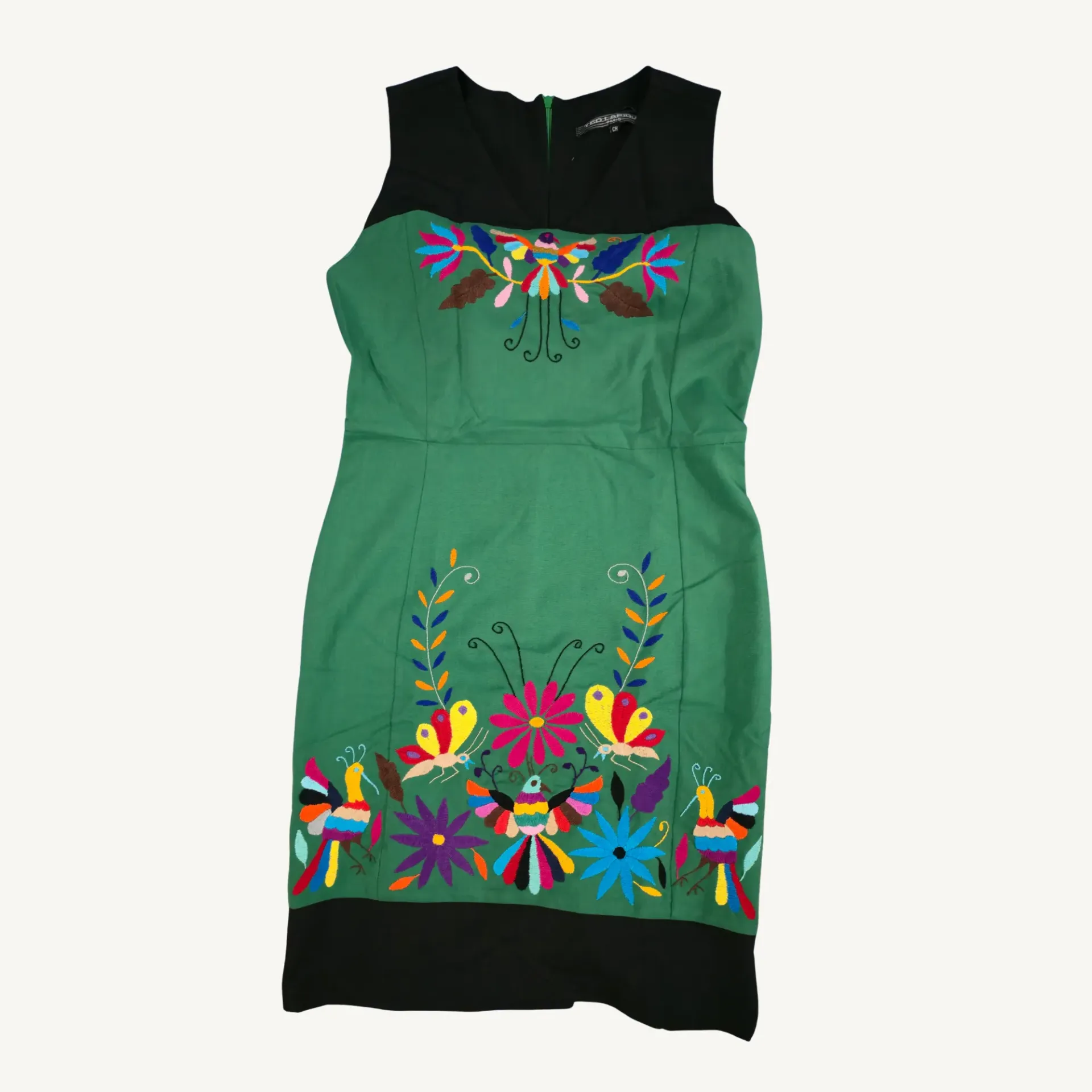 [VA - VES - TEN - VER - 2508 - 013] Vestido Tenango Verde