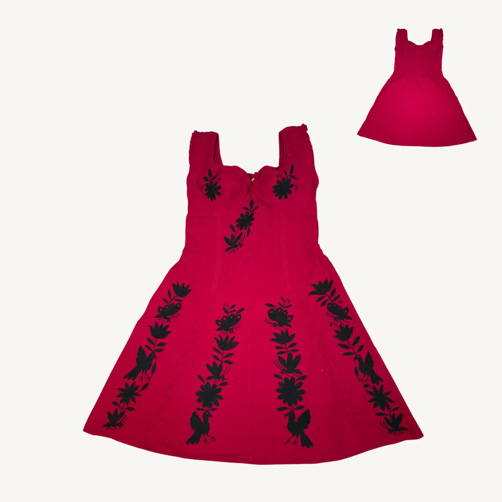 [VA - VES - TEN - ROJ - 2508 - 014] Vestido Tenango Rojo